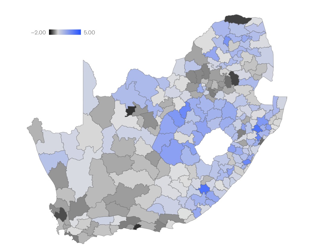 Community Income Growth Map